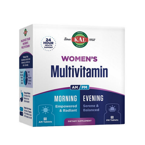 Kal, Women'S Multivitamin Morning And Evening, 2x60 Count