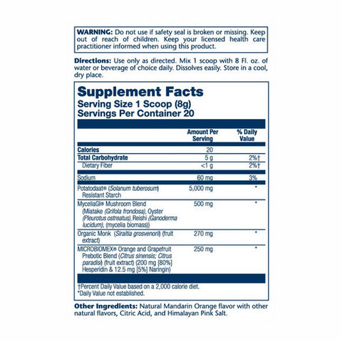 Solaray, Prebiotic Powder Unflavored, 5.64 Oz