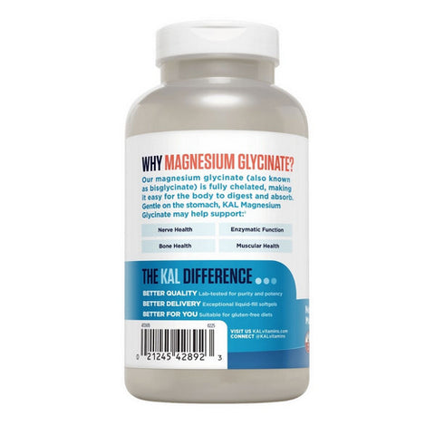 Kal, Magnesium Glycinate ActivGels, 180 Count