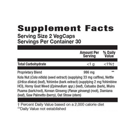 Action Labs, Male Performance Cobra, 60 Count