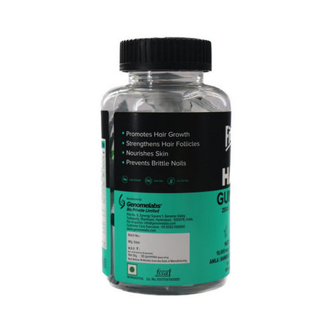 Fitday, Fitday Hair Gummies, Blueberry Flavour 30 Chewable Gummies