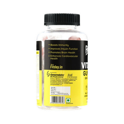 Fitday, Fitday Multivitamin Gummies, Mixed Fruit Flavour 30 Chewable Gummies
