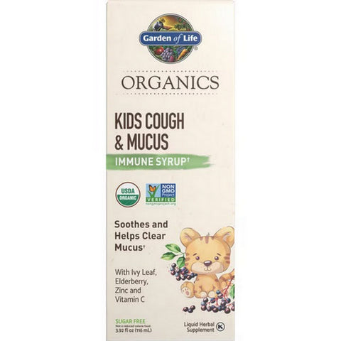 Garden of Life, Organics Kids Cough and Mucus Syrup, 3.9 Oz