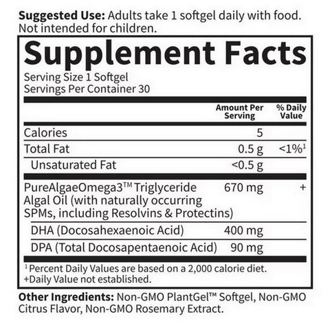 Garden of Life, Dr. Formulated Vegan DHA, 30 Softgels