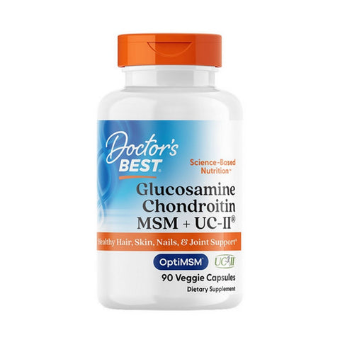 Doctors Best, Glucosamine Chondroitin MSM + UCII, 90 VegCaps