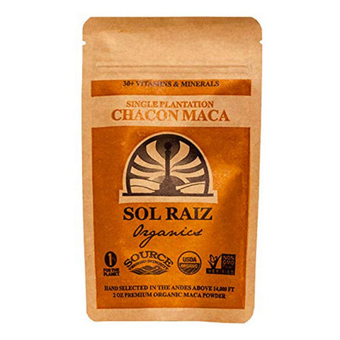 Sol Raiz Organics, Organic Chacon Maca Powder Pouch, 2 Oz