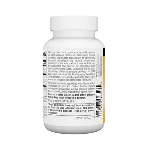 Source Naturals, Resveratrol, 500 mg, 30 Tabs