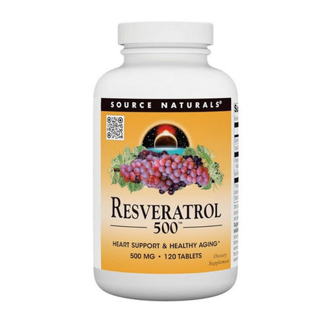 Source Naturals, Resveratrol, 500 mg, 120 Tabs