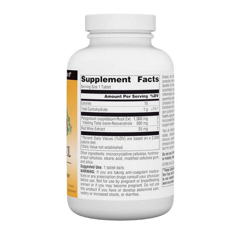 Source Naturals, Resveratrol, 500 mg, 120 Tabs