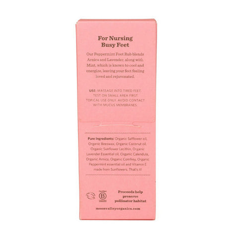 Moon Valley Organics, Organic Peppermint Foot Rub, 1.7 Oz