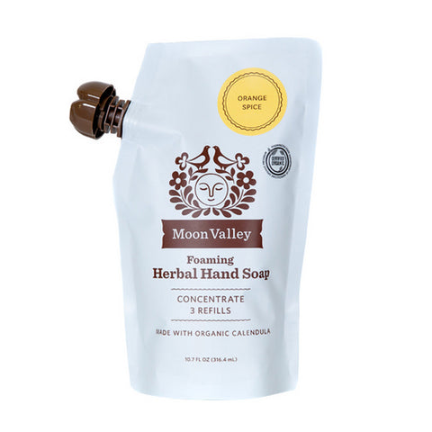 Moon Valley Organics, Foaming Herbal Hand Soap Concentrate Orange Spice, 10.7 Oz