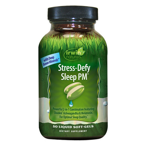 Irwin Naturals, Stress-Defy Sleep Pm, 50 Softgels