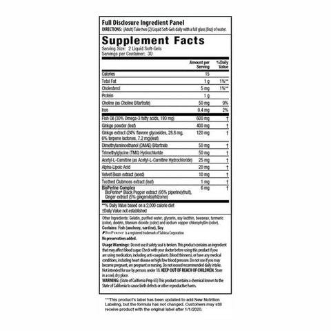 Irwin Naturals, Ginkgo Smart Maximum Focus & Memory, 60 Count