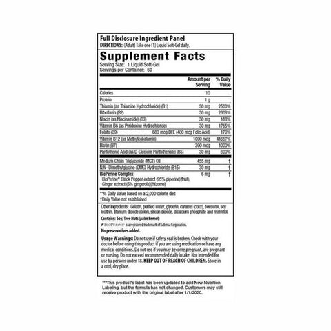 Irwin Naturals, Advanced Absorption Mega B-Complex, 60 Softgels