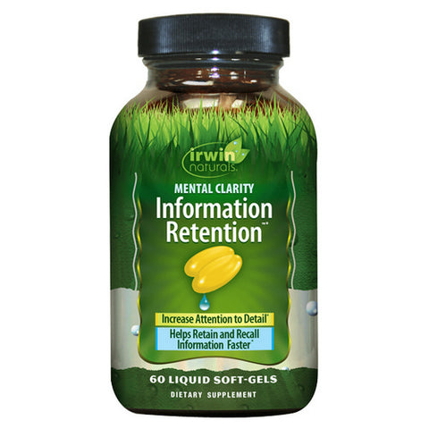 Irwin Naturals, Mental Clarity Information Retention, 60 Softgels
