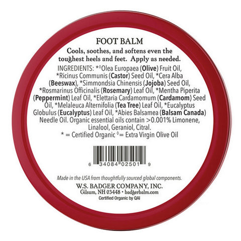 Badger Balm, Foot Balm Tin, 21 Grams