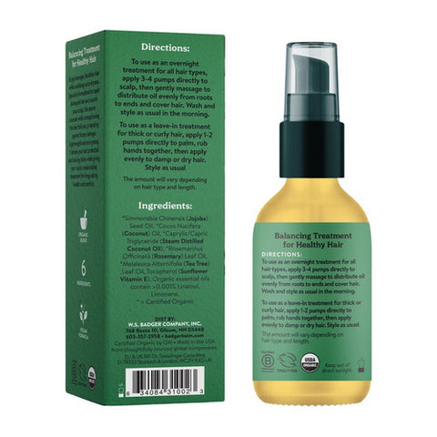 Badger Balm, Hair Oil Jojoba, 59 Ml