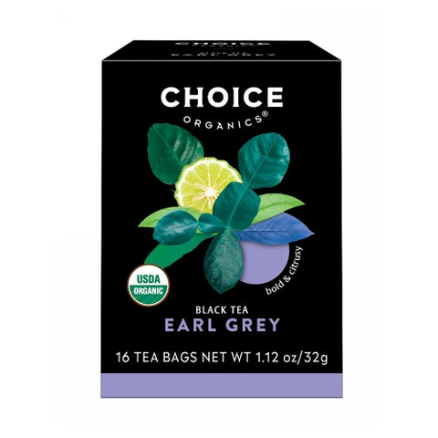 Choice Organic Teas, Organic Earl Grey Tea, 32g, 16 Bags