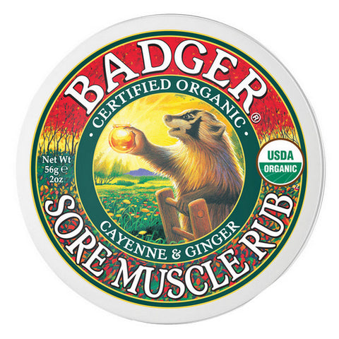 Badger Balm, Sore Muscle Rub Tin, 2 Oz