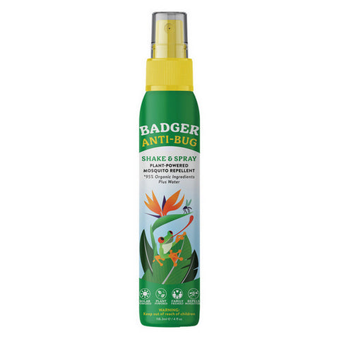 Badger Balm, Anti-Bug Shake And Spray Travel Size, 4 Oz