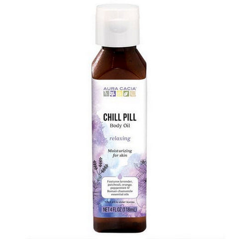 Aura Cacia, Chill Pill Body Oil, 4 Oz
