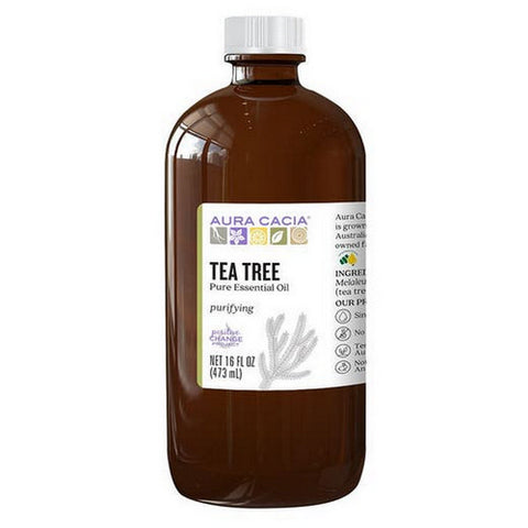 Aura Cacia, Tea Tree Essential Oil, 16 Oz