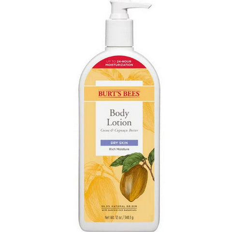 Burts Bees, Body Lotion Cocoa And Cupuacu Butters, 12 Oz