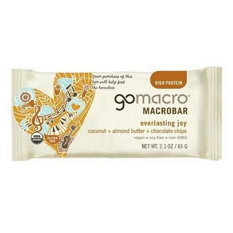 Gomacro, MacroBar Coconut Almond Butter Chocolate Chip, 12 Count