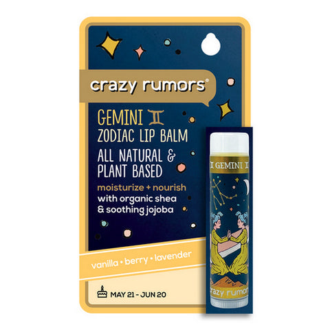 Crazy Rumors, Gemini Air Blend Lip Balm, 0.15 Oz