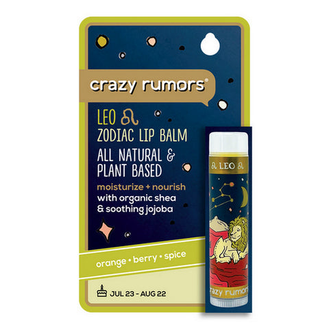 Crazy Rumors, Leo Fire Blend Lip Balm, 0.15 Oz