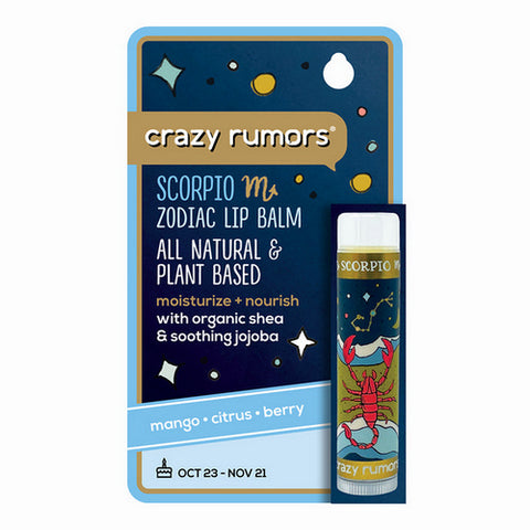 Crazy Rumors, Scorpio Water Blend Lip Balm, 0.15 Oz