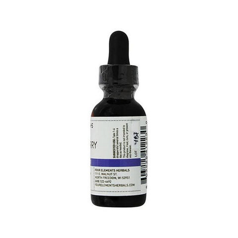 Four Elements Herbals, Elderberry Tincture, 1 Oz
