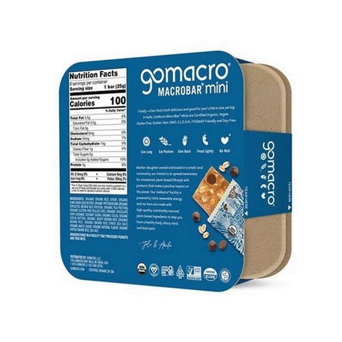 Gomacro, Organic Oatmeal Chocolate Chip Mini, 8 Count
