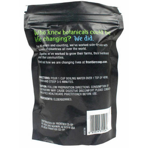 Frontier Coop, Whole Elderberries, 8 Oz