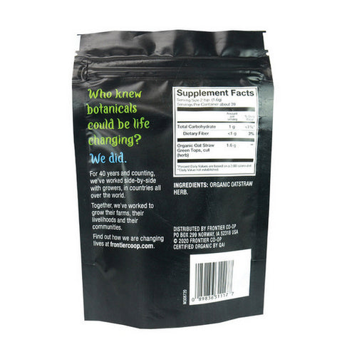 Frontier Coop, Organic Green Oatstraw Tops, 2.19 Oz