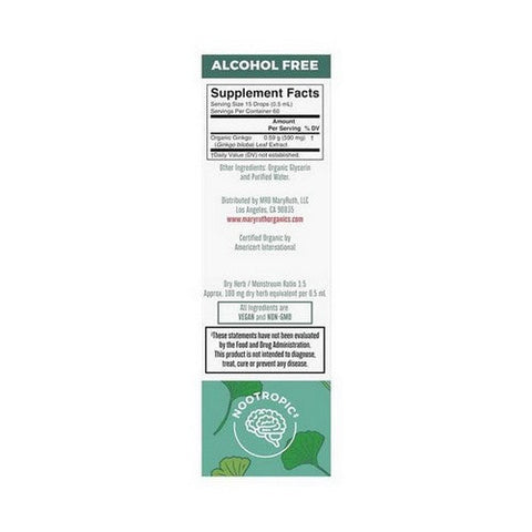MaryRuth's, Organic Ginkgo Leaf Liquid Drops, 1 Oz MaryRuth's