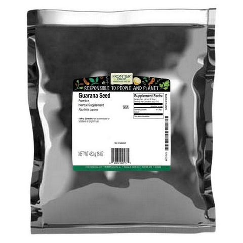 Frontier Coop, Guarana Seed Powder, 1 Lb