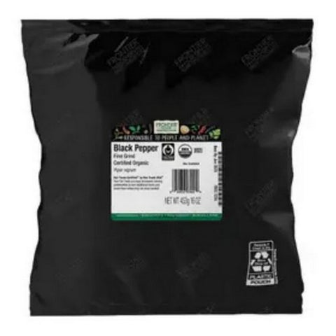Frontier Coop, Organic Fair Trade Certified Fine Grind Black Pepper, 1 Lb