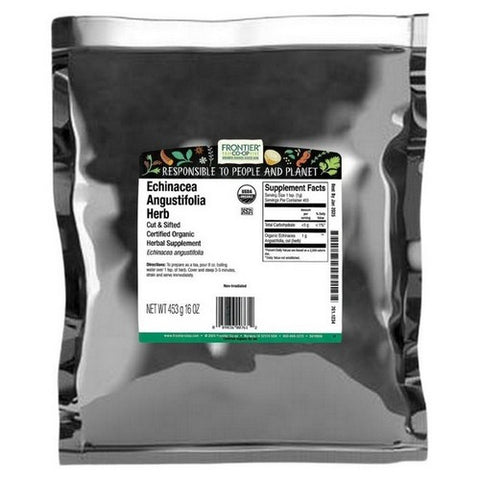 Frontier Coop, Organic Echinacea Angustifolia Herb Cut & Sifted, 1 Lb