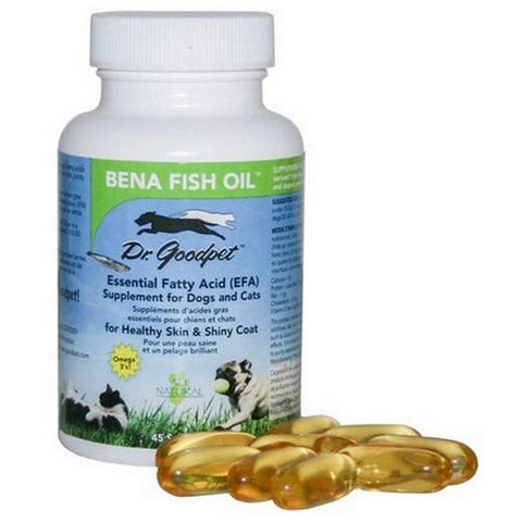 Dr. Goodpet, Bena Fish Oil For Dogs And Cats, 45 Softgels