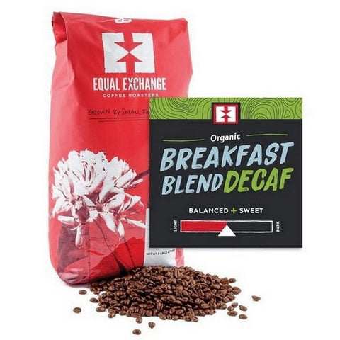 Equal Exchange, Organic Breakfast Blend Decaf Whole Bean Coffee, 5 lb