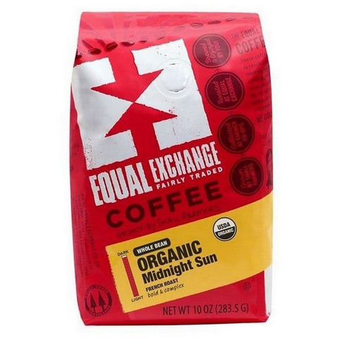 Equal Exchange, Organic Coffee Midnight Sun Whole Bean Coffee, 10 Oz