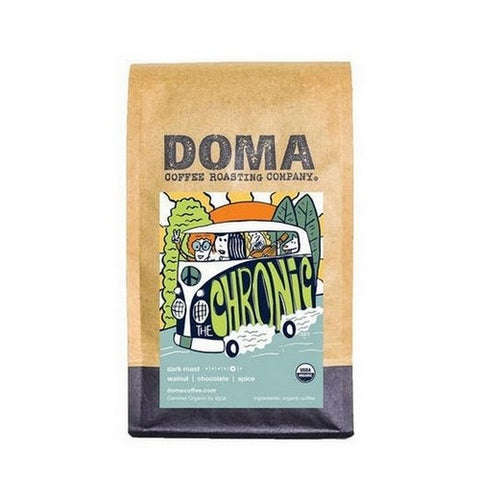 DOMA Coffee Roasting Company, Organic The Chronic Blend Whole Bean Coffee, 12 Oz