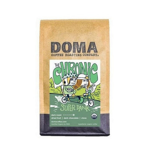 DOMA Coffee Roasting Company, Organic The Chronic Super Dank Blend Whole Bean Coffee, 12 Oz
