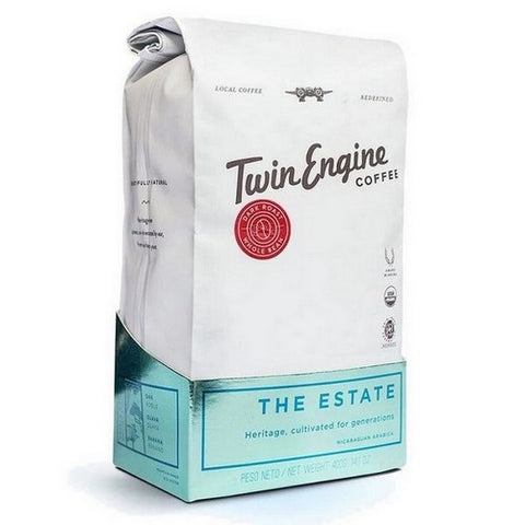 Twin Engine Coffee, Organic Estate Dark Whole Bean Coffee, 14 Oz