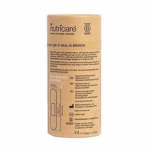 Patch, Coconut Oil Kids Bamboo Adhesive Bandages, 25 Count