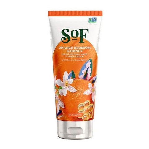 South Of France Soaps, Orange Blossom and Honey Moisturizing Hand and Body Cream, 8 Oz
