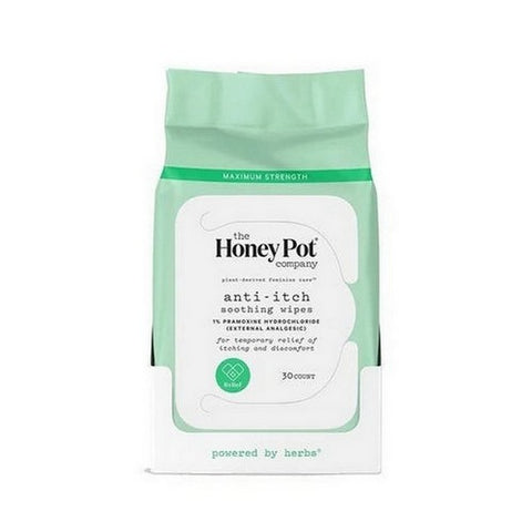 The Honey Pot, Anti Itch Wipes, 30 Count