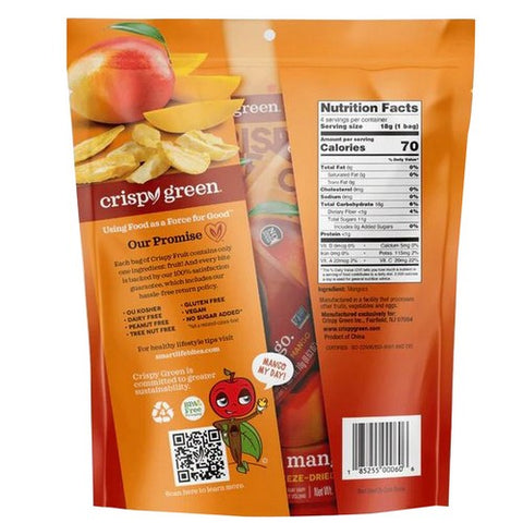 Crispy Green, Mango Freeze Dried Fruit, 0.63 Oz / 4 Pack