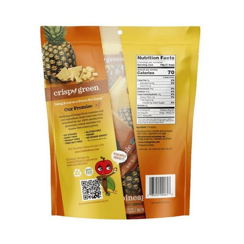 Crispy Green, All Pineapple Freeze Dried Fruit, 4 Count